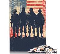 Jigsaw Puzzles for Adults Silent Defenders Square Wooden Puzzles Unique Piece Puzzle Educational Fun Games Toys 1000pcs (75x50cm)