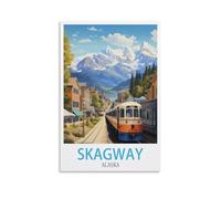 Jigsaw Puzzles for Adults，Skagway Alaska Poster Challenging Puzzles for Family Game Night, Home Décor 38x52CM