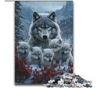 Jigsaw Puzzles for Adults Snow Wolf for Age 14+ Challenging To Complete But Fun And Humorous Great Gifts And Toys 70x100cm