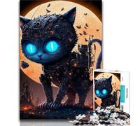 Jigsaw Puzzles for Adults Space Mechanical Cat 1000 Piece Puzzle,Learning Educational Toys Family Games Gifts for Friends And Family (size 75x50cm)