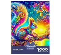 Jigsaw Puzzles for Adults Squirrel 1000 Pieces Puzzle Games Forest Animal Theme Decoration Puzzle Ladies' Gifts for Both Adults And Children 70x50cm/1000pcs