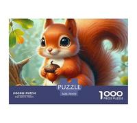 Jigsaw Puzzles for Adults Squirrel 1000 Pieces Puzzle Games Forest Animal Theme Home Decoration Ladies' Gifts for Kids And Adults 70x50cm/1000pcs