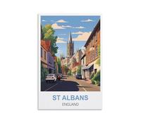 Jigsaw Puzzles for Adults，St Albans England Posters Educational Game jigsaw puzzle Suitable for Decompression and Wall Decor 38x26cm
