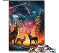 Jigsaw Puzzles for Adults Starling Grove Deer Impossible Jigsaw Puzzles for Adults size 50x75cm for Home Decor, Brain Training
