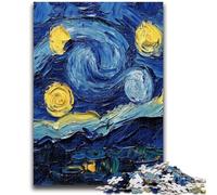 Jigsaw Puzzles for Adults Starry Night Country Teenager Puzzles,Challenging Family Activity Games DIY Toy for Home Wall Decor Gifts (75x50cm)