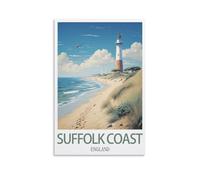 Jigsaw Puzzles for Adults,Suffolk Coast Englands,Puzzles Micro Pieces Challenging Difficult Puzzles Christmas Birthday Gift Game Toys 38x26cm