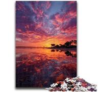 Jigsaw Puzzles for Adults Sunset Landscape Puzzles for Teenagers,learning Educational Is Ideal As A Gift for The Whole Family (26x38cm)