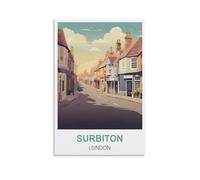 Jigsaw Puzzles for Adults，Surbiton London Posters Puzzles for Adults, Challenging Puzzles, Puzzle Game for The Whole for Women,Gifts for Men, 70x50CM