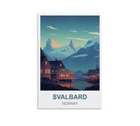 Jigsaw Puzzles for Adults，Svalbard Norway Posters Educational Game jigsaw puzzle Suitable for Decompression and Wall Decor 52x38CM