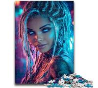 Jigsaw Puzzles for Adults Teenagers Jigsaws Puzzle African American Woman for And from 14 Years And over Play Toys Because It Is Ideal As A Gift for The Whole Family 38x26cm