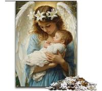 Jigsaw Puzzles for Adults Teenagers Jigsaws Puzzle Angel Holding A Child, for And from 14 Years And over Educational Learning Toys Family Games Birthday Present (Size50x75cm)