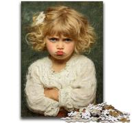 Jigsaw Puzzles for Adults Teenagers Jigsaws Puzzle Angry Little Boy Quiz Game for Is Ideal As A Gift for The Whole Family 50x75cm