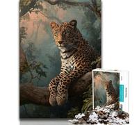 Jigsaw Puzzles for Adults Teenagers Jigsaws Puzzle Animal Cheetah,Educational Family Game Suitable for Desktop Decoration (75x50cm)