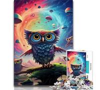 Jigsaw Puzzles for Adults Teenagers Jigsaws Puzzle Animal Owl,Educational Family Game Suitable for Desktop Decoration (75x50cm)