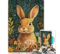 Jigsaw Puzzles for Adults Teenagers Jigsaws Puzzle Animal Rabbit,for Educational Game Challenge Toy Birthday Present,Gifts,Wall Art (75x50cm)