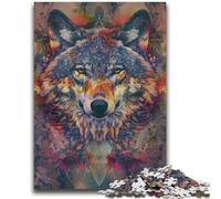 Jigsaw Puzzles for Adults Teenagers Jigsaws Puzzle Animal Wolf Art for Age 14+ Intellectual Game Christmas Birthday Gifts 26x38cm