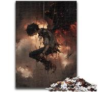 Jigsaw Puzzles for Adults Teenagers Jigsaws Puzzle Anime Demon Angel for 14+ Unique Challenge Game Family Games Christmas Birthday Gifts 38x26cm