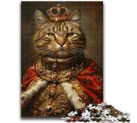 Jigsaw Puzzles for Adults Teenagers Jigsaws Puzzle Aristocratic Cat for Educational Game Challenge Toy Unique Home Decor And Gifts 26x38cm