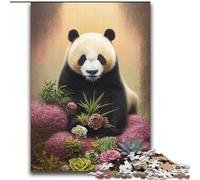 Jigsaw Puzzles for Adults Teenagers Jigsaws Puzzle Art Flower with Panda Quiz Game for Is Ideal As A Gift for The Whole Family 70x100cm