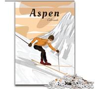 Jigsaw Puzzles for Adults Teenagers Jigsaws Puzzle Aspen Colorado Travel, Educational Games Home Decoration Is Ideal As A Gift for The Whole Family 26x38cm