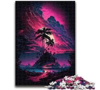 Jigsaw Puzzles for Adults Teenagers Jigsaws Puzzle AstroIsland with Tropical Clouds for And from 14 Years And over Play Toys Because It Is Ideal As A Gift for The Whole Family 50x75cm