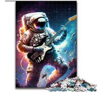 Jigsaw Puzzles for Adults Teenagers Jigsaws Puzzle Astronaut Playing Guitar, for And from 14 Years And over Educational Learning Toys Family Games Birthday Present (Size50x75cm)