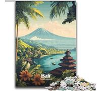 Jigsaw Puzzles for Adults Teenagers Jigsaws Puzzle Bali Indonesia Travel Poster, Stress Reliever Difficult Challenge Secret Santa Gifts for Age 14 Years Up 70x100cm
