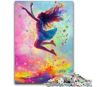 Jigsaw Puzzles for Adults Teenagers Jigsaws Puzzle Ballet Dancer Oil Painting for 14+ Unique Challenge Game Family Games Christmas Birthday Gifts 38x26cm