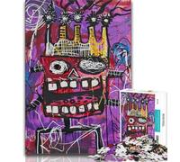 Jigsaw Puzzles for Adults Teenagers Jigsaws Puzzle Basquiat-style Child,Help The Brain Exercise Addictive Toys to Cultivate Patience Artists Collection,Fine Art (38x26cm)