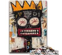 Jigsaw Puzzles for Adults Teenagers Jigsaws Puzzle Basquiat-style King Challenging Game for The Whole for Women, Gifts for Men 26x38cm