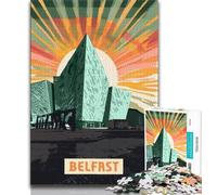 Jigsaw Puzzles for Adults Teenagers Jigsaws Puzzle Belfast,Challenging Game for Is Ideal As A Gift for The Whole Family (38x26cm)