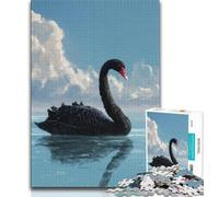 Jigsaw Puzzles for Adults Teenagers Jigsaws Puzzle Black Swan,Educational Games Home Decoration Birthday Present,Gifts,Wall Art (38x26cm)