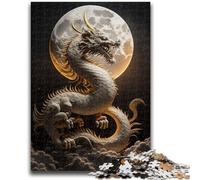 Jigsaw Puzzles for Adults Teenagers Jigsaws Puzzle Brave Dragon Brain Intelligence Challenge Addictive Toys Birthday Present, Gifts, Wall Art 50x75cm