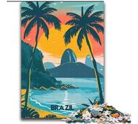 Jigsaw Puzzles for Adults Teenagers Jigsaws Puzzle Brazilian Paradise, Educational Games Home Decoration Suitable for Desktop Decoration 70x100cm