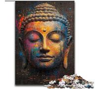 Jigsaw Puzzles for Adults Teenagers Jigsaws Puzzle Buddha Oil Painting, Family Fun Games Is Ideal As A Gift for The Whole Family (Size 50x75cm)