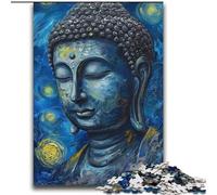 Jigsaw Puzzles for Adults Teenagers Jigsaws Puzzle Buddha Starry Night Style Art Challenging Game Toys Deal As Gifts for The Whole Family for Ages 14+ 70x100cm