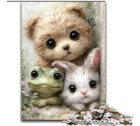 Jigsaw Puzzles for Adults Teenagers Jigsaws Puzzle Bunny Teddy Bear Baby Educational Games Home Decoration Birthday Present, Gifts, Wall Art (size 50x75cm)