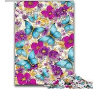 Jigsaw Puzzles for Adults Teenagers Jigsaws Puzzle Butterfly Art Stress Reliever Difficult Challenge with Matching Poster And Trivia Sheet 70x100cm