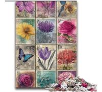 Jigsaw Puzzles for Adults Teenagers Jigsaws Puzzle Butterfly Flower Art for Age 14+ Educational Games For Adults And Teenagers Artwork Gift 70x100cm