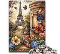 Jigsaw Puzzles for Adults Teenagers Jigsaws Puzzle Butterfly Flowers Eiffel Toys Educational Games Stress Relieving Unique Home Decor And Gifts 26x38cm