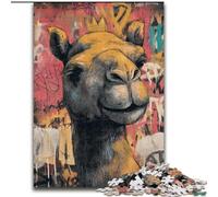 Jigsaw Puzzles for Adults Teenagers Jigsaws Puzzle Camel Art, Quiz Game Enhance Love between Couples for And Age 14 (Size 26x38cm)