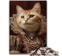 Jigsaw Puzzles for Adults Teenagers Jigsaws Puzzle Cat from An Aristocratic Family Learning Educational Toys Family Games Enhance Love between Couples 50x75cm