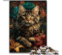 Jigsaw Puzzles for Adults Teenagers Jigsaws Puzzle Cat in The Forest Toys Educational Games Stress Relieving Great Gifts And Toys 50x75cm