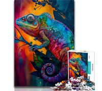 Jigsaw Puzzles for Adults Teenagers Jigsaws Puzzle Chameleon Fantasy,Toys Educational Games Stress Relieving Enhance Love between Couples (38x26cm)