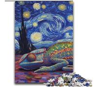 Jigsaw Puzzles for Adults Teenagers Jigsaws Puzzle Chameleon Night Sky Quiz Game for Is Ideal As A Gift for The Whole Family 70x100cm