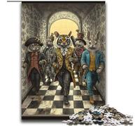 Jigsaw Puzzles for Adults Teenagers Jigsaws Puzzle Circus Animals Stress Reliever Difficult Challenge with Matching Poster And Trivia Sheet 70x100cm