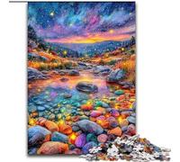 Jigsaw Puzzles for Adults Teenagers Jigsaws Puzzle Colored Pebbles, Quiz Game Enhance Love between Couples for And Age 14 (Size 26x38cm)