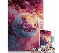 Jigsaw Puzzles for Adults Teenagers Jigsaws Puzzle Colorful Earth Art,Educational Stress Relief Toy for Is Ideal As A Gift for The Whole Family (75x50cm)