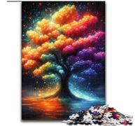 Jigsaw Puzzles for Adults Teenagers Jigsaws Puzzle Colorful Tree of Life, for 14+ Challenging Game As A Gift for The Whole Family And Friends 26x38cm