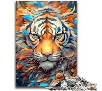 Jigsaw Puzzles for Adults Teenagers Jigsaws Puzzle Colourful Animal Tiger for Age 14+ Educational Games For Adults And Teenagers Artwork Gift 26x38cm